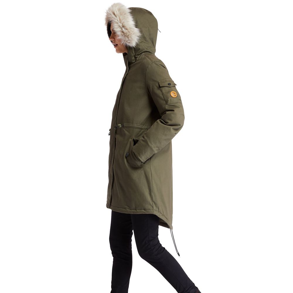 Parka Timberland Dama Masline Verzi - Mt Kelsey Fleece-Lined Parka - Romania - GEUVBK827